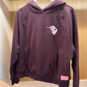 Scotch & Soda graphic crop hoodie